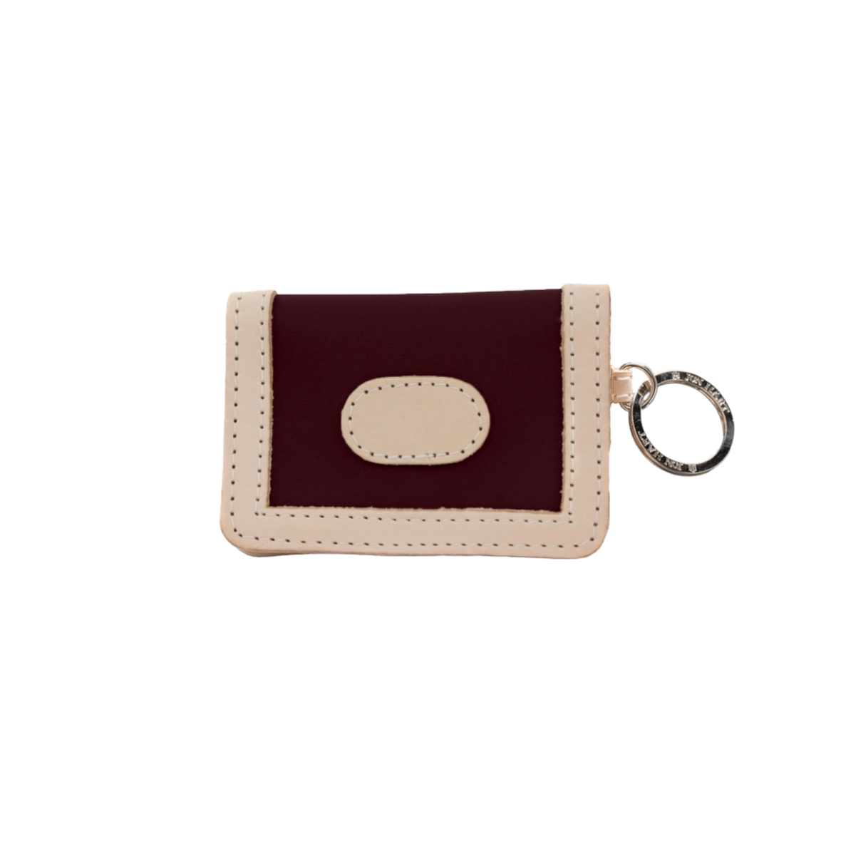 Jon Hart ID Wallet Burgundy Coated Canvas