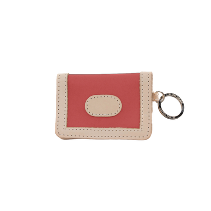 Jon Hart ID Wallet Coral Coated Canvas