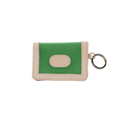 Jon Hart ID Wallet Kelly Green Coated Canvas