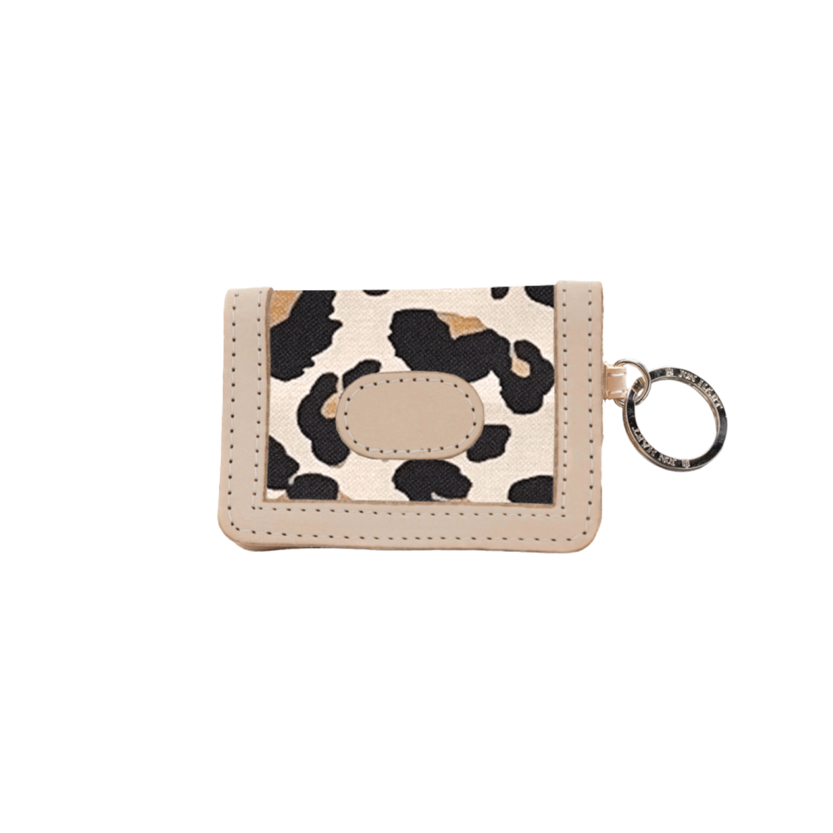 Jon Hart ID Wallet Leopard Coated Canvas