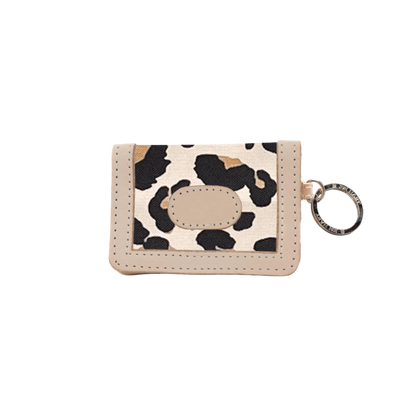 Jon Hart ID Wallet Leopard Coated Canvas