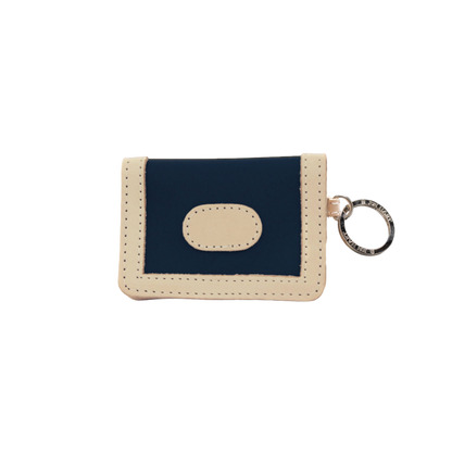 Jon Hart ID Wallet Navy Coated Canvas