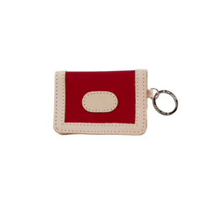 Jon Hart ID Wallet Red Coated Canvas