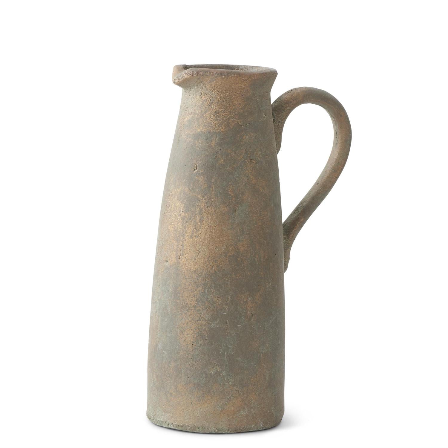 Terracotta Pitchers with Bronze Glaze
