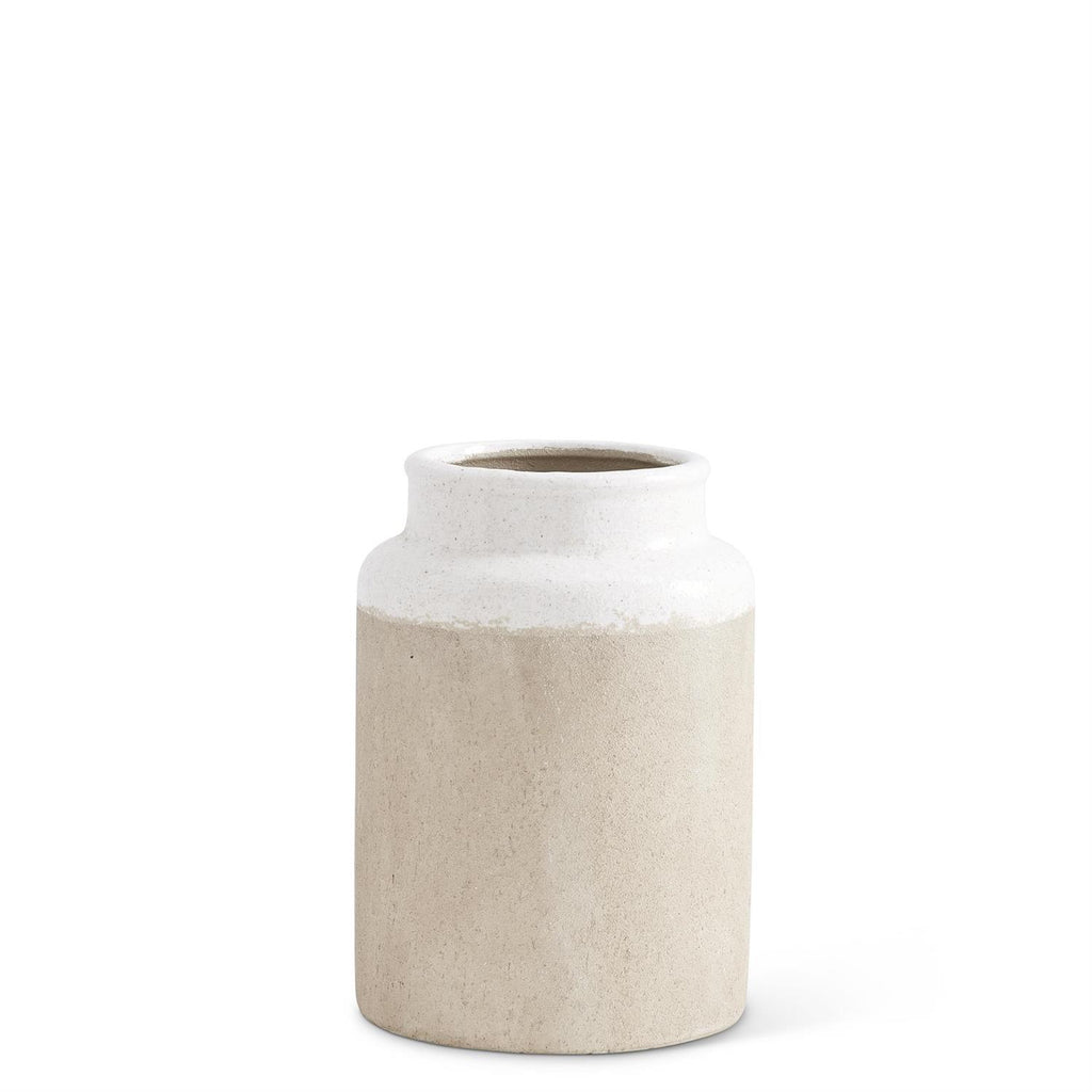Ceramic Vases W/Light Glazed Top