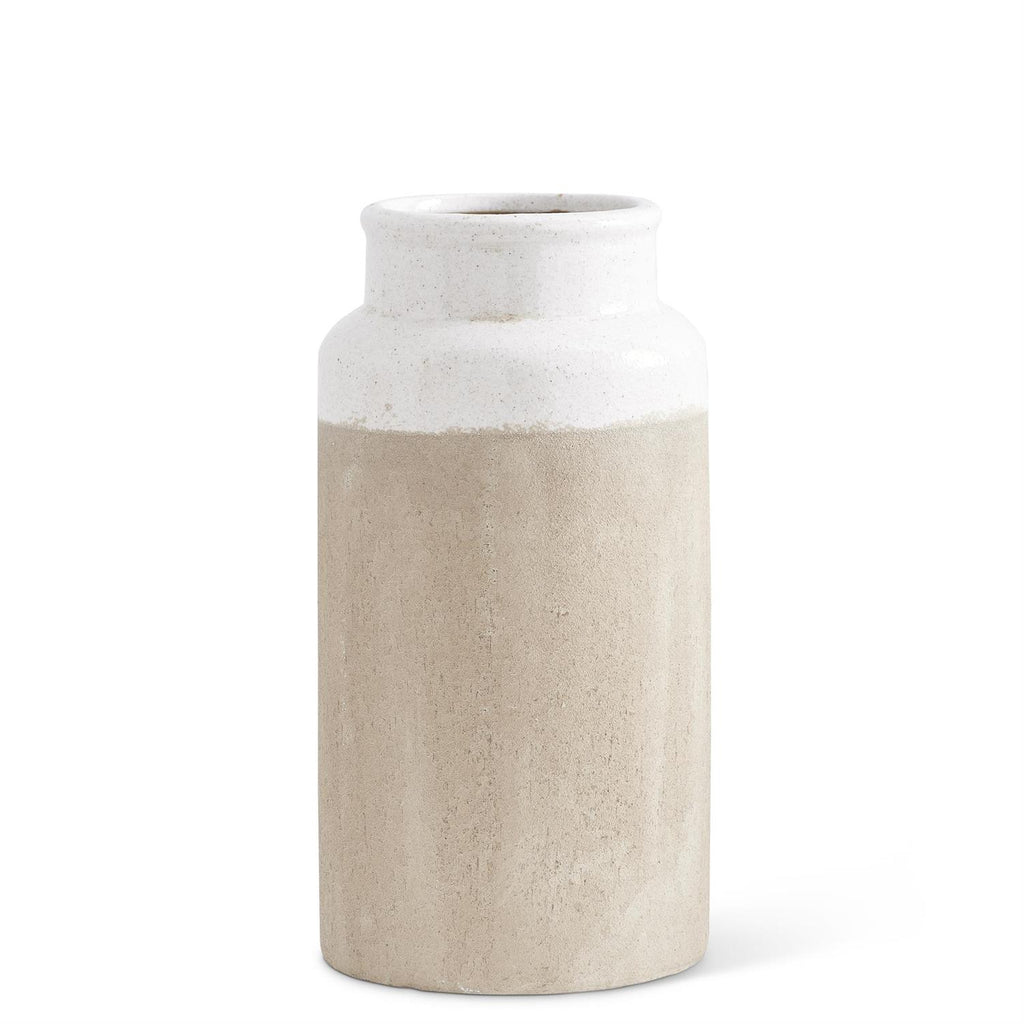 Ceramic Vases W/Light Glazed Top