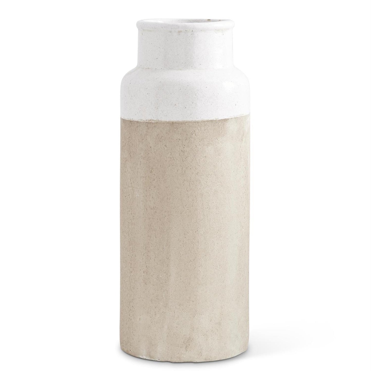 Ceramic Vases W/Light Glazed Top