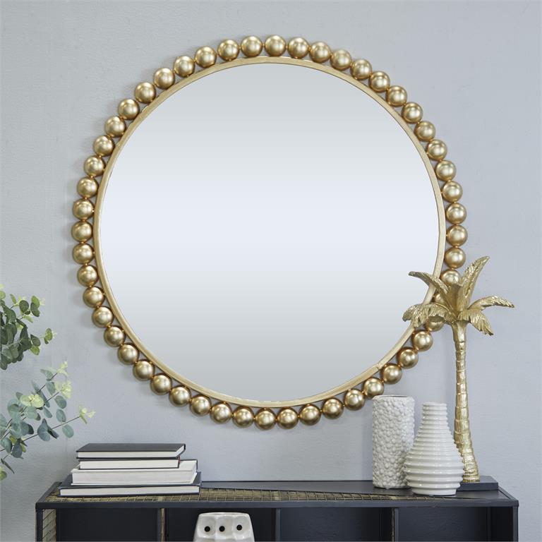 Gold Metal Wall Mirror