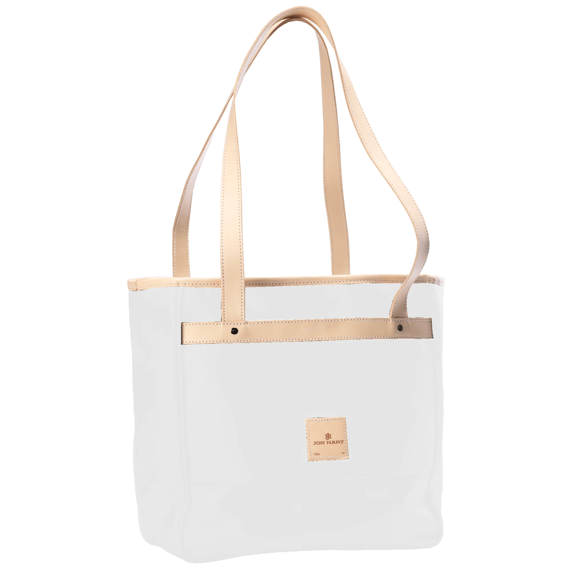 Amelia Tote, White | Gold Foil “work”