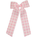 Gingham Long-Tail Bow