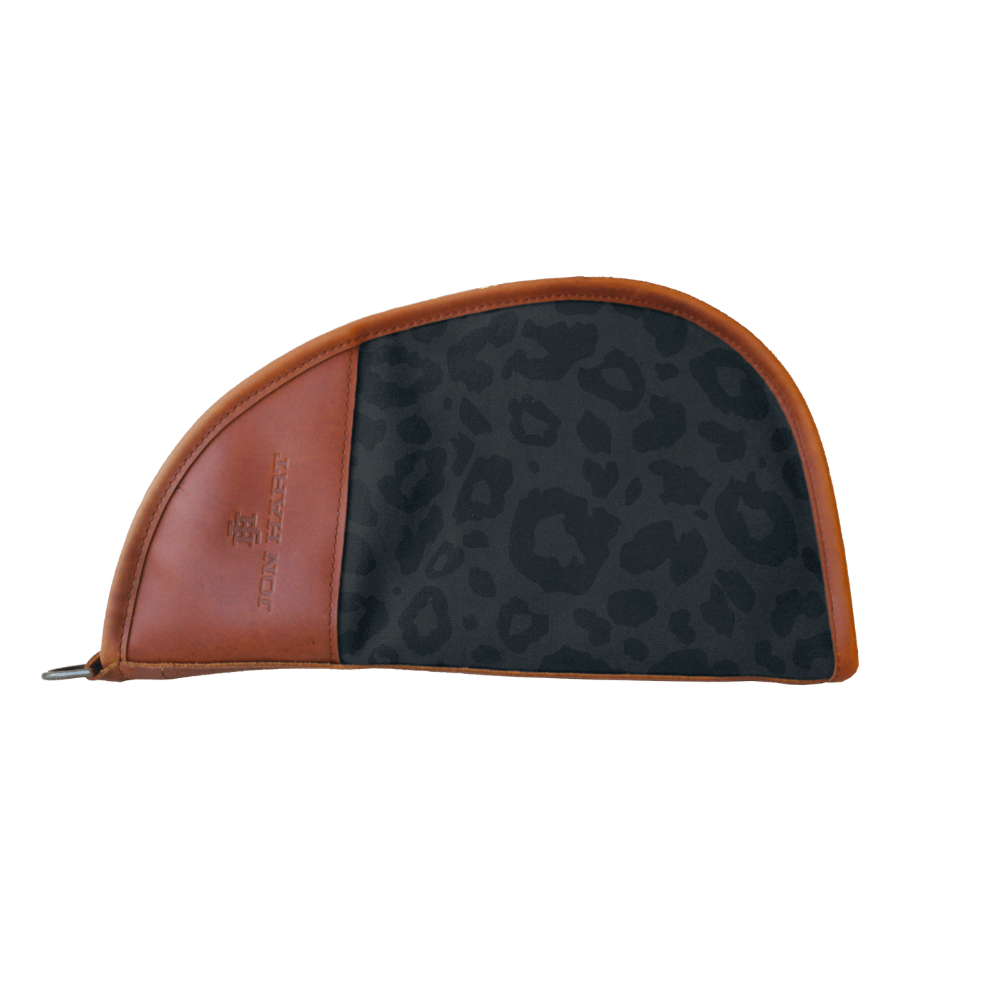 Large Revolver Case - Color 'Dark Leopard Coated Canvas'