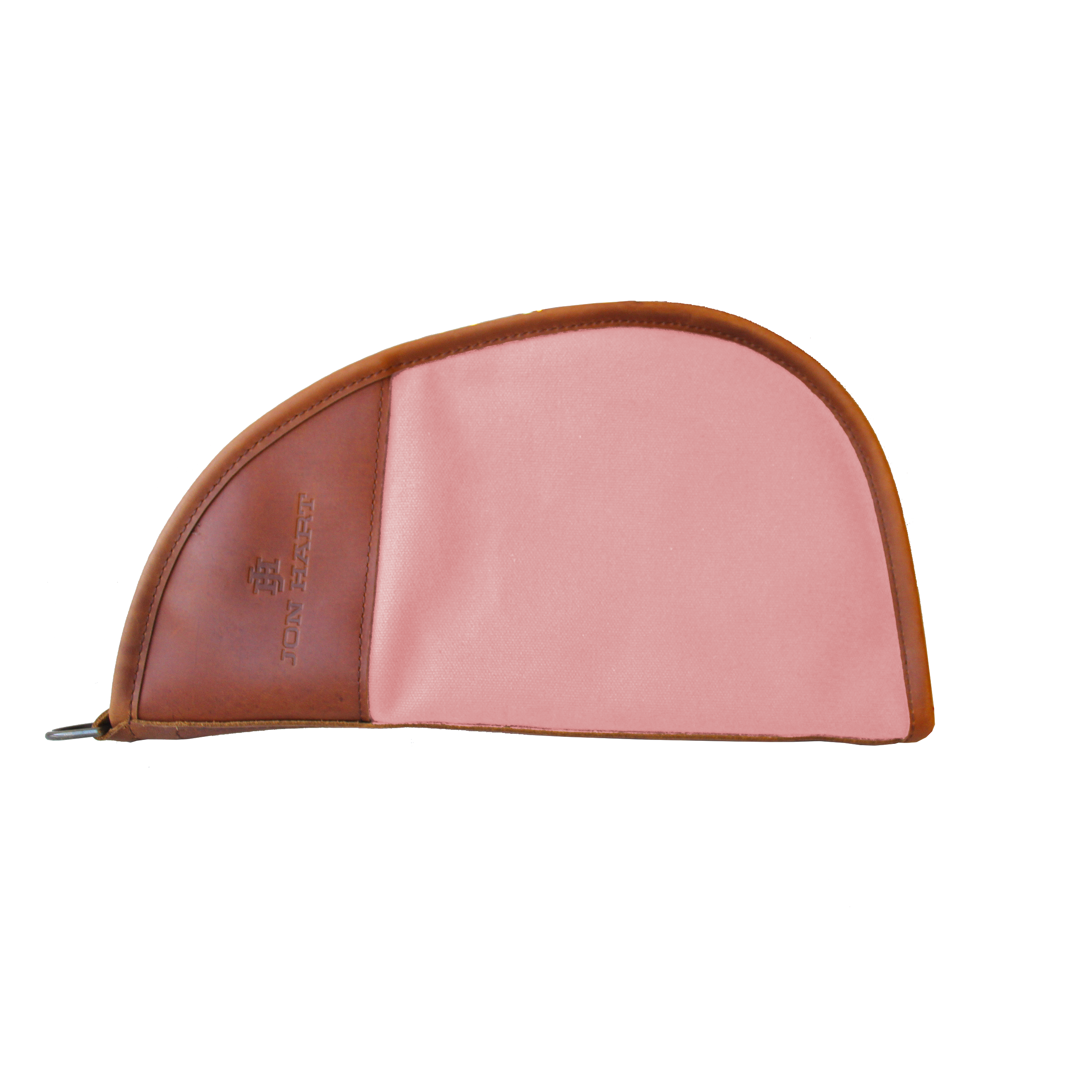 Large Revolver Case Front Angle in Color 'Rose Coated Canvas'