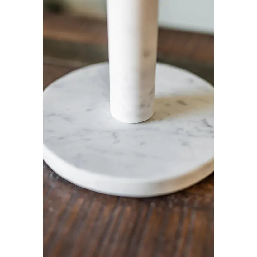Marble Towel Holder with Brass Top