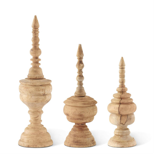 Natural Mango Wood Finials