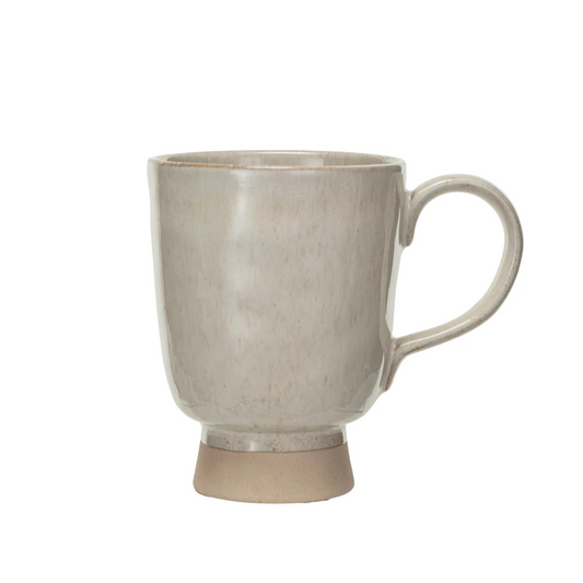 Stoneware Footed Mug (Each One Will Vary)