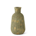 Distressed Light Yellow Raised Dot Vases