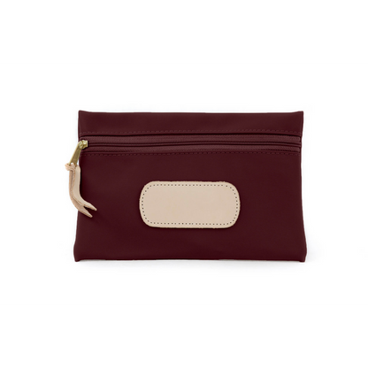 Jon Hart Pouch Burgundy Coated Canvas