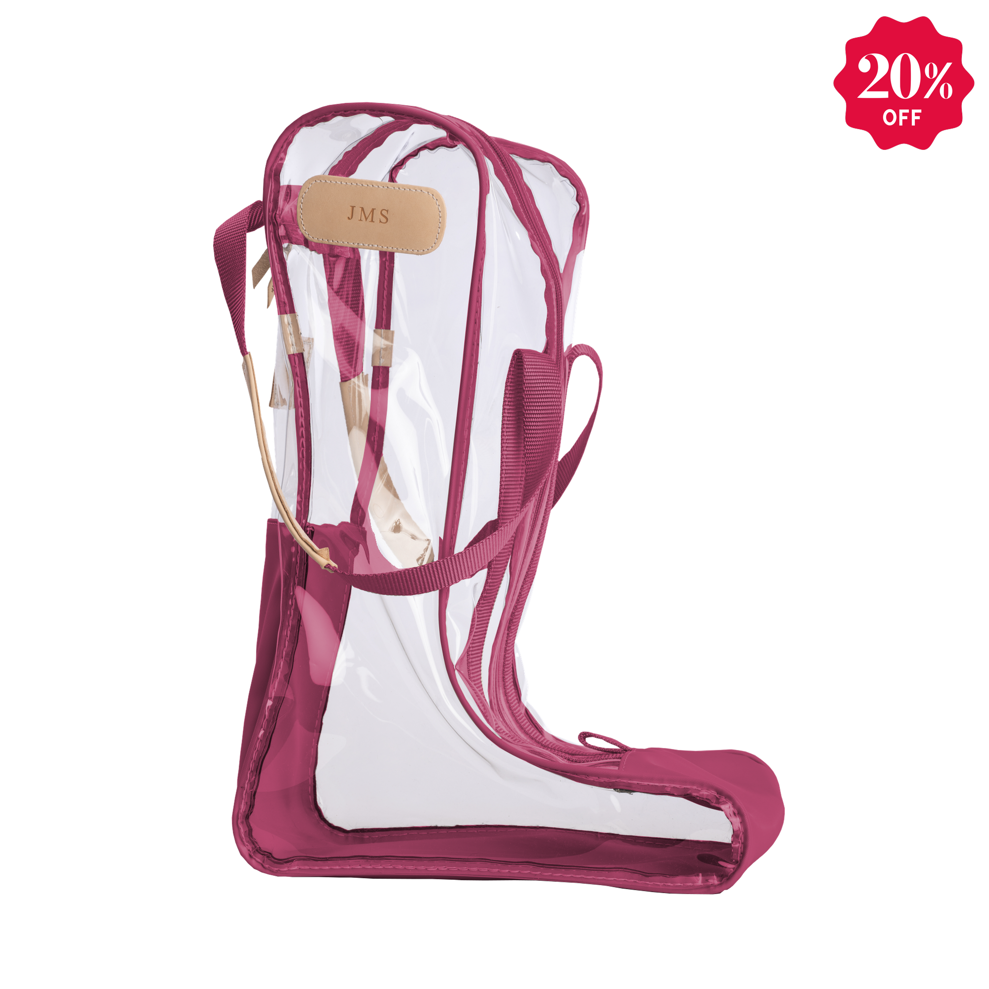 Clear Tall Boot Bag