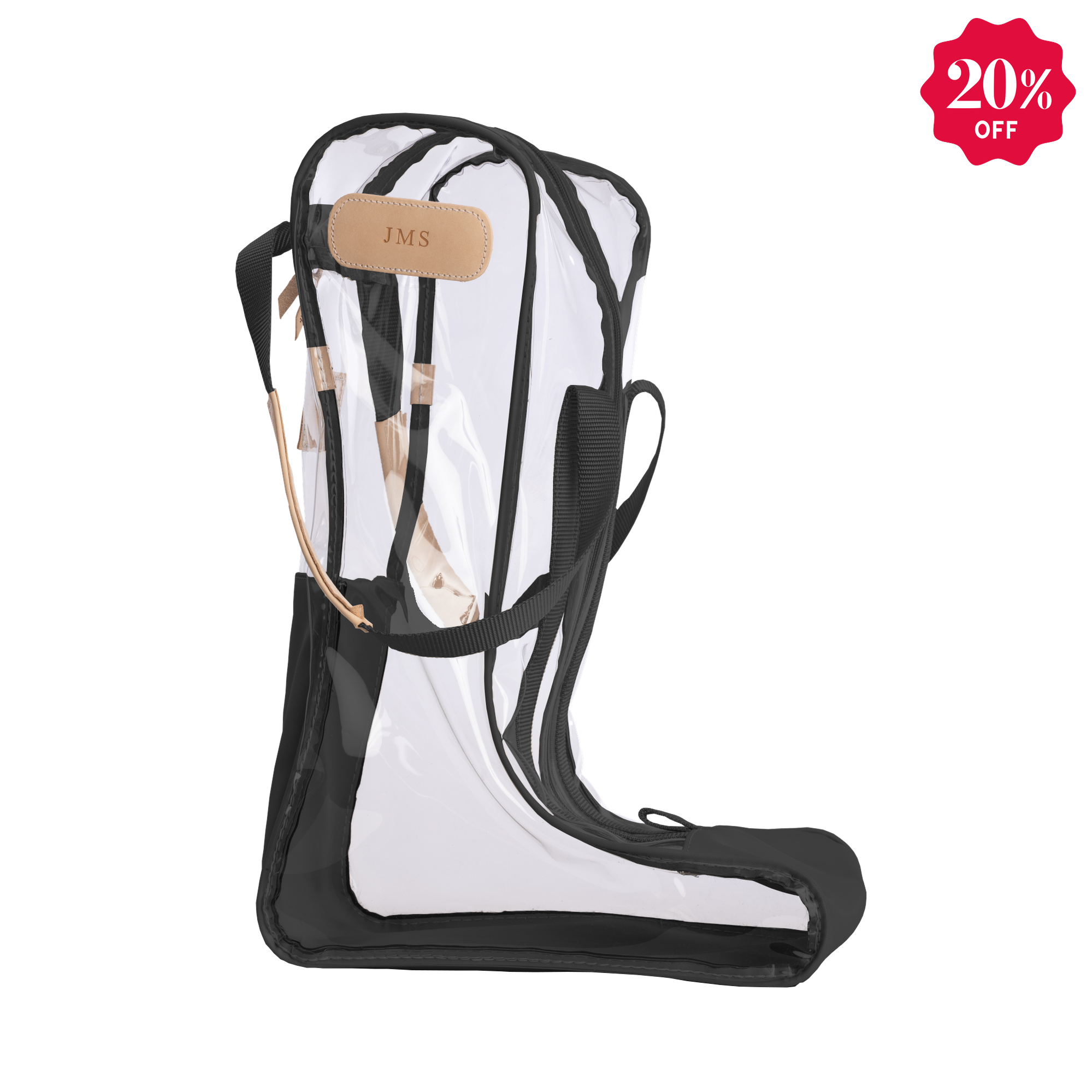 Clear Tall Boot Bag