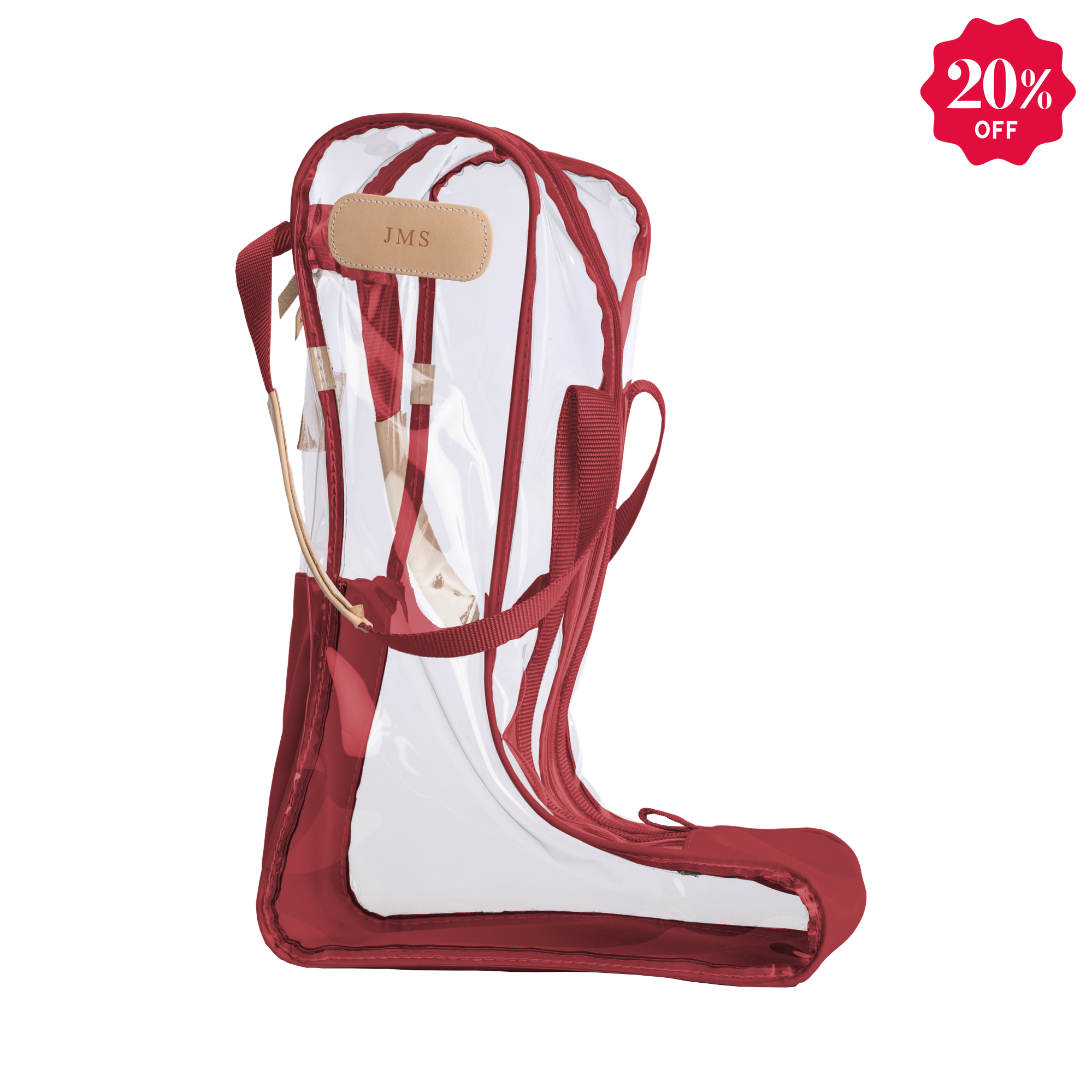 Clear Tall Boot Bag