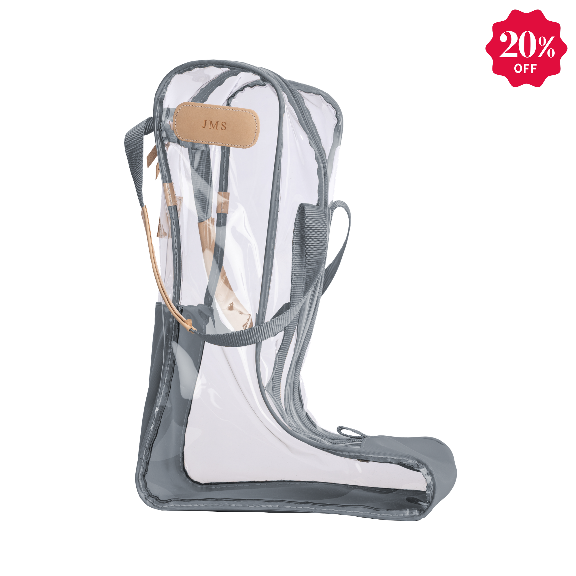 Clear Tall Boot Bag