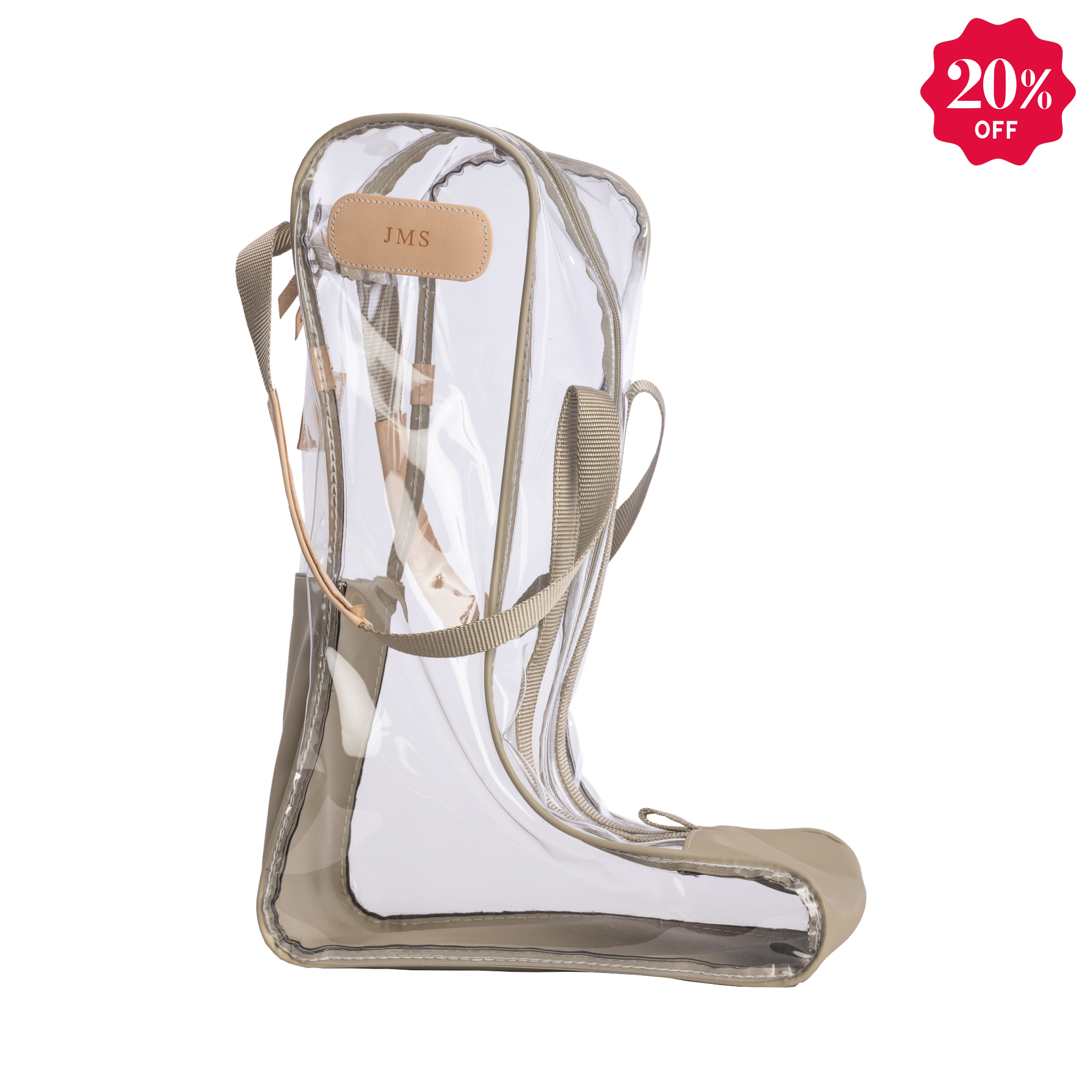 Clear Tall Boot Bag