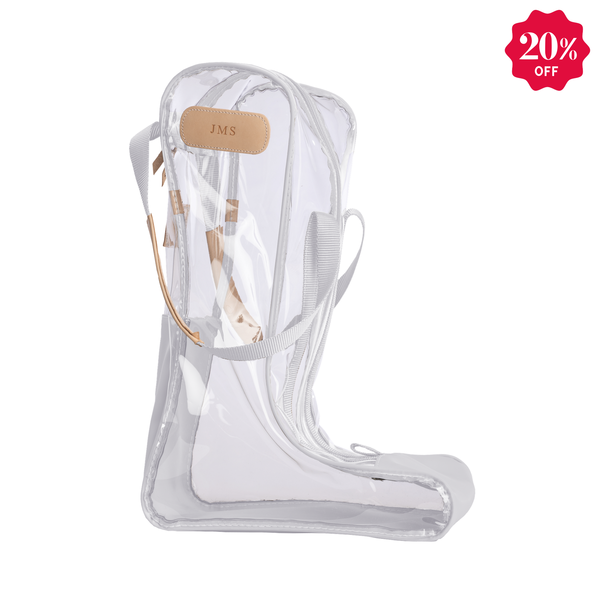 Clear Tall Boot Bag
