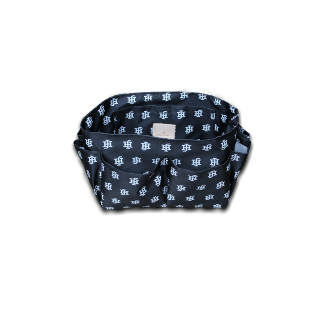 Jon Hart Design Makeup Case Organizer - Black Lining with White Logo