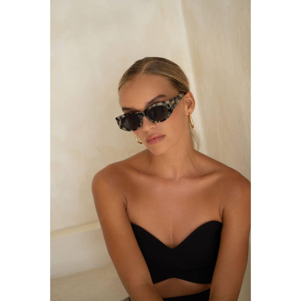 Layla Acetate Oval Sunglasses