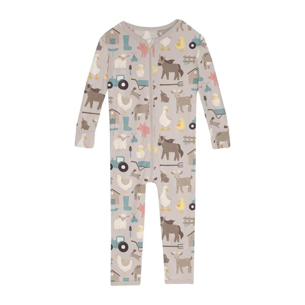 Print Convertible Sleeper with Zipper