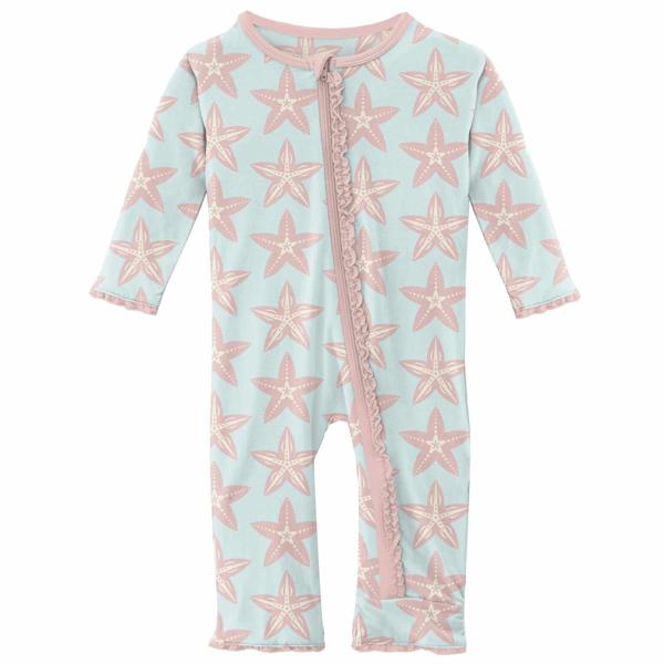 Muffin Ruffle Coverall with 2 Way Zipper