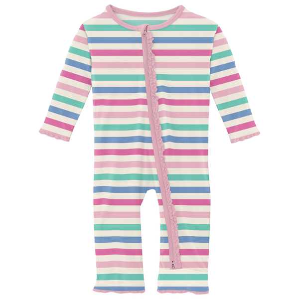 Muffin Ruffle Coverall with 2 Way Zipper