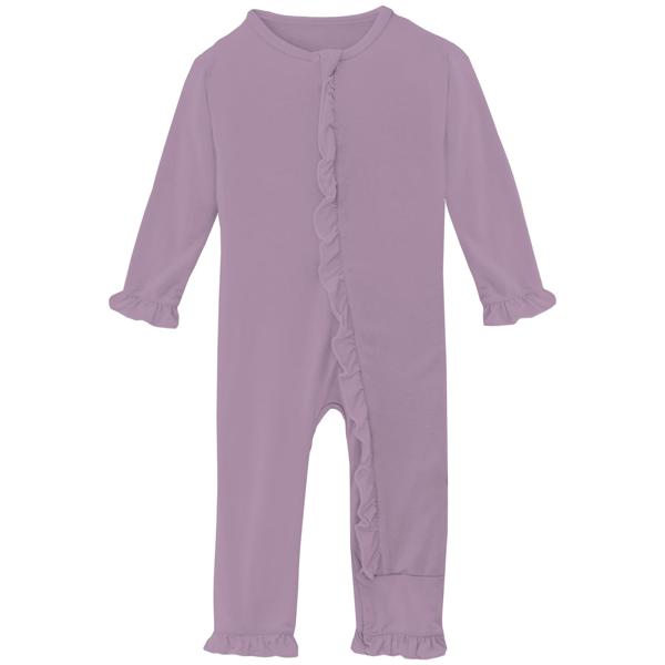 Classic Ruffle Coverall with 2 Way Zipper