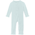 Classic Ruffle Coverall with 2 Way Zipper