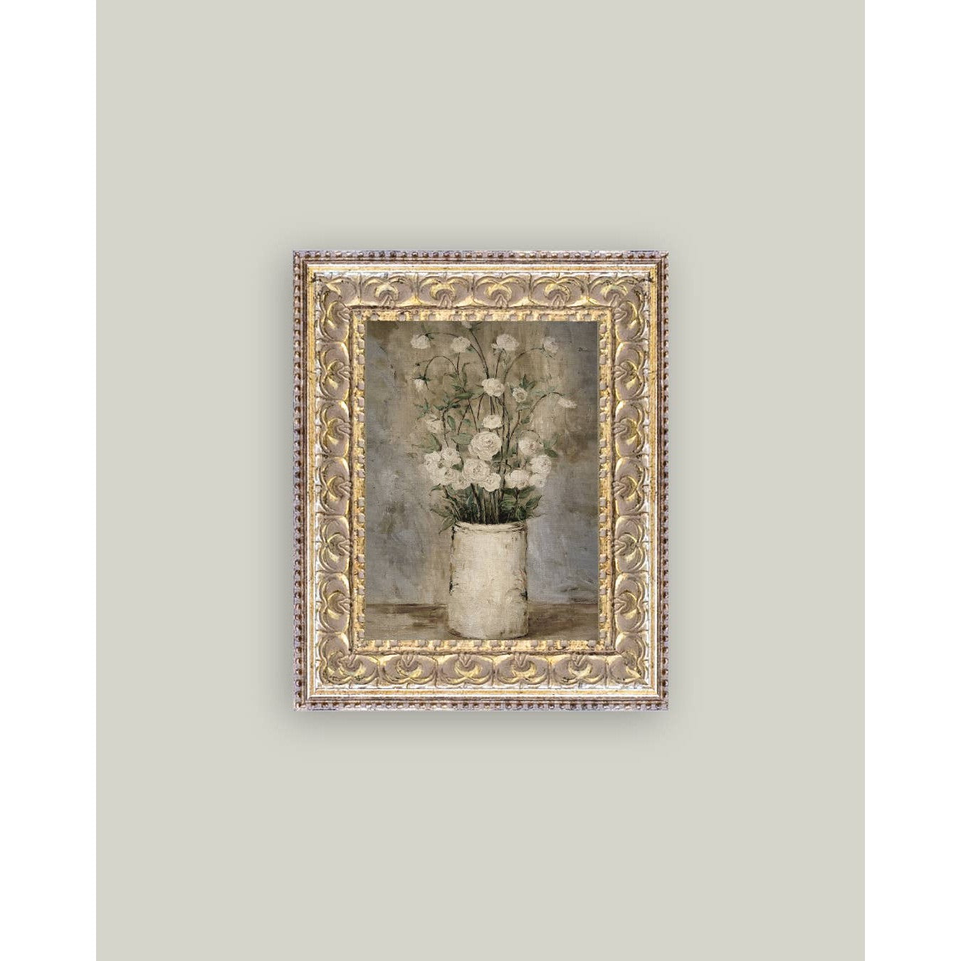 Long Stem Roses Framed Antique Art