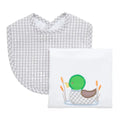 Basic Bib & Burp Boxed Set, Mallard | Baby Shower Morgan Owens