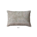 Cotton Chenille Distressed Print Lumbar Pillows