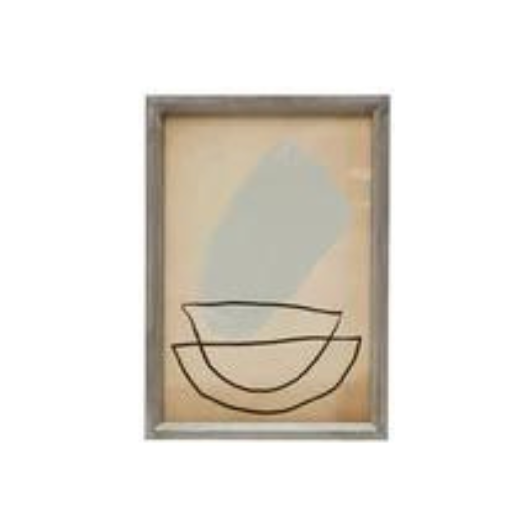 Abstract Framed Wall Decor