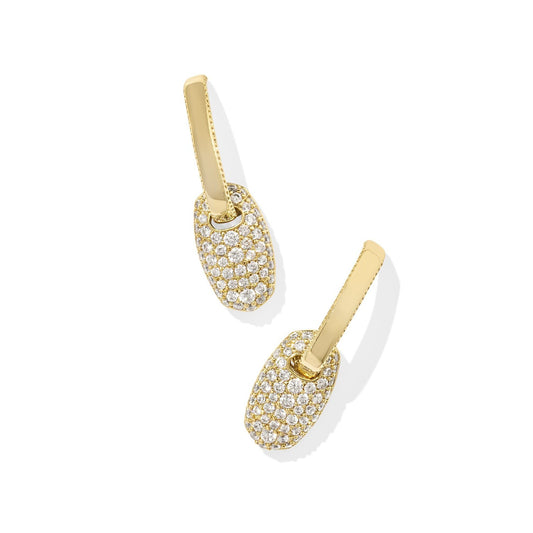 Bailey Pave Huggie Earrings