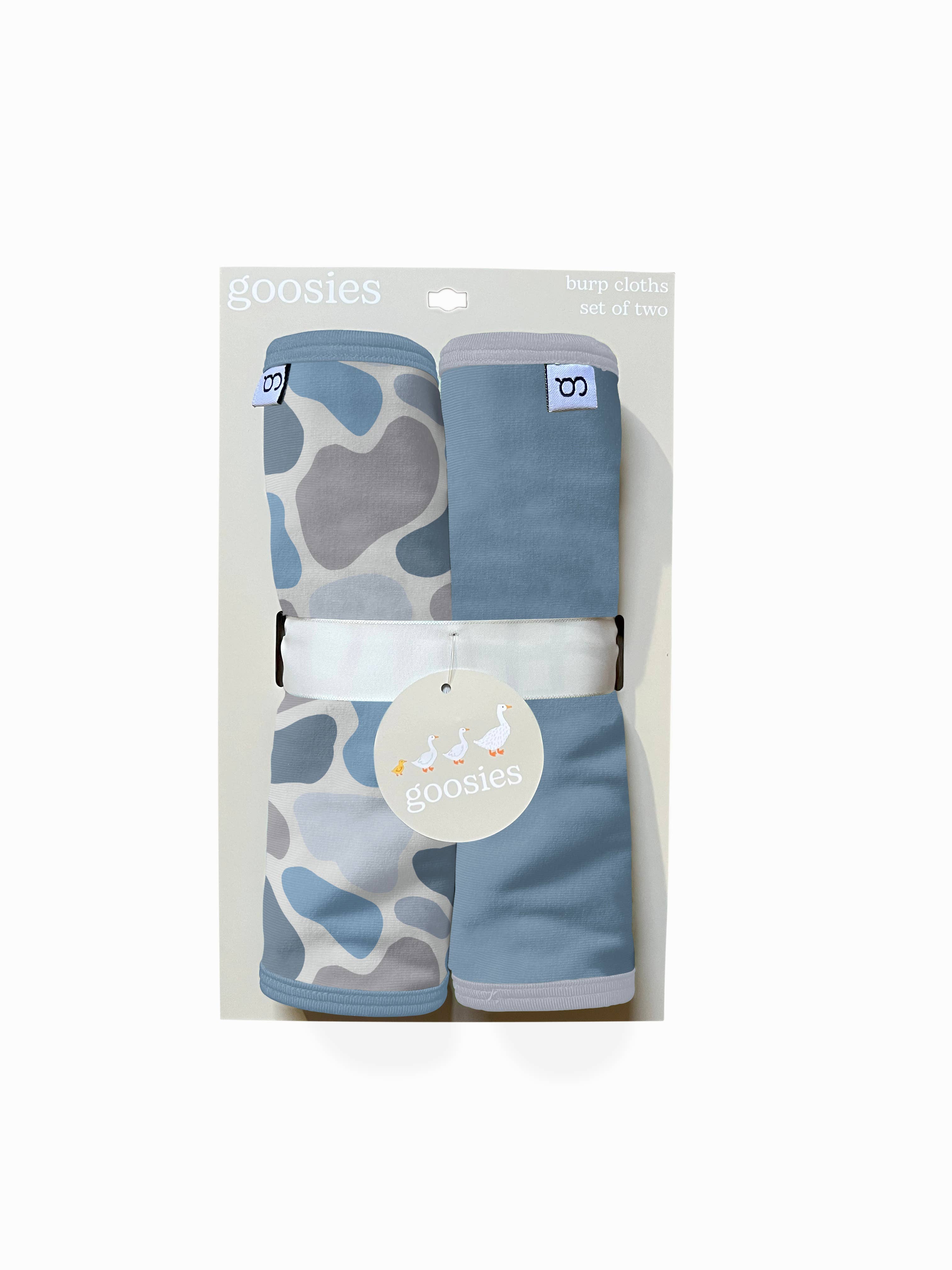 Burp Cloth Set, Watercolor Camo