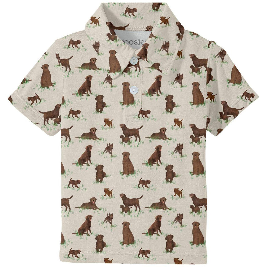 Short Sleeve Polo, Chocolate Labs