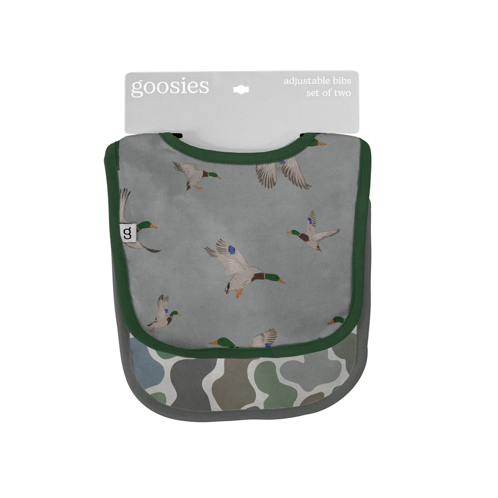 Bib Set of 2, Mallards Ducks & Camo