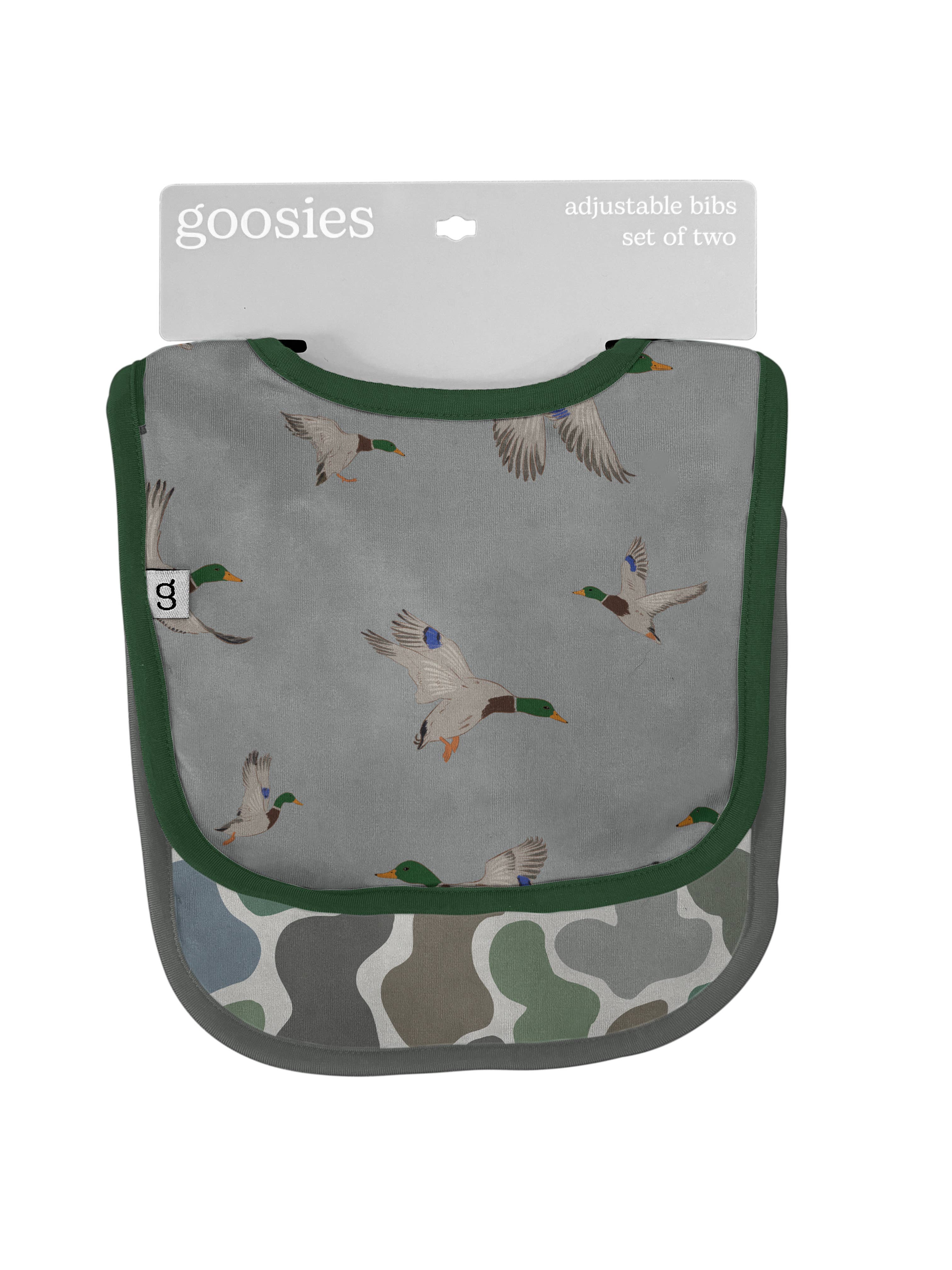 Bib Set of 2, Mallards Ducks & Camo | Baby Shower Cassidy Sanford