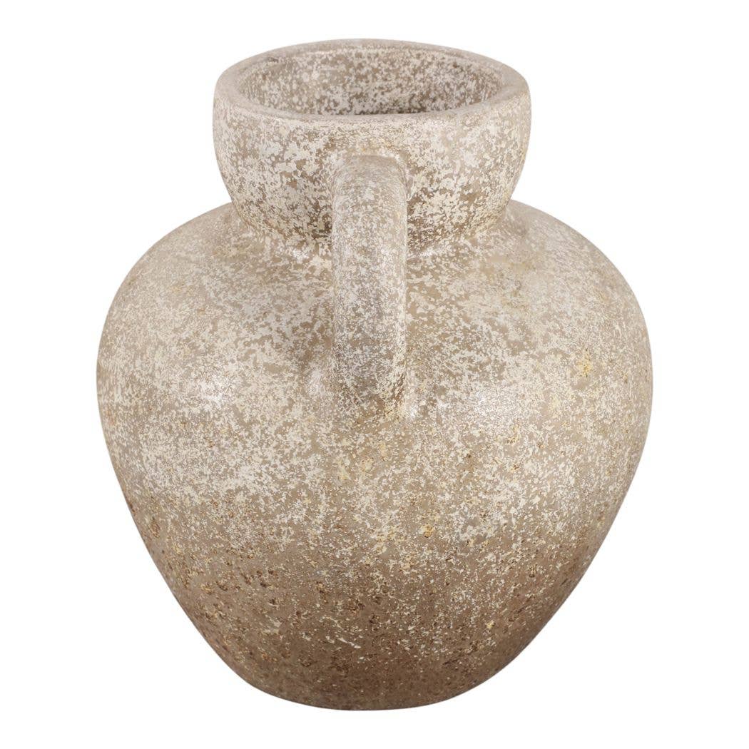 Decorative Vase - Brown/Gold Terracotta Rustic, 12.75 in.