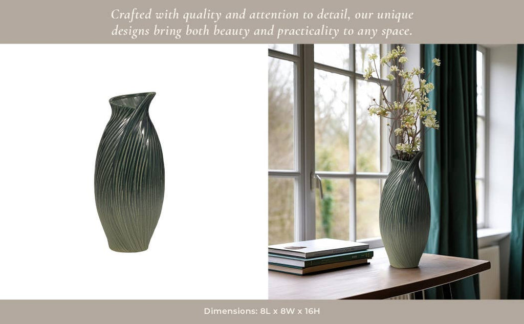 Rubpert Green Vase