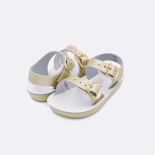 Sun-San Sea Wee Baby Sandals, Gold