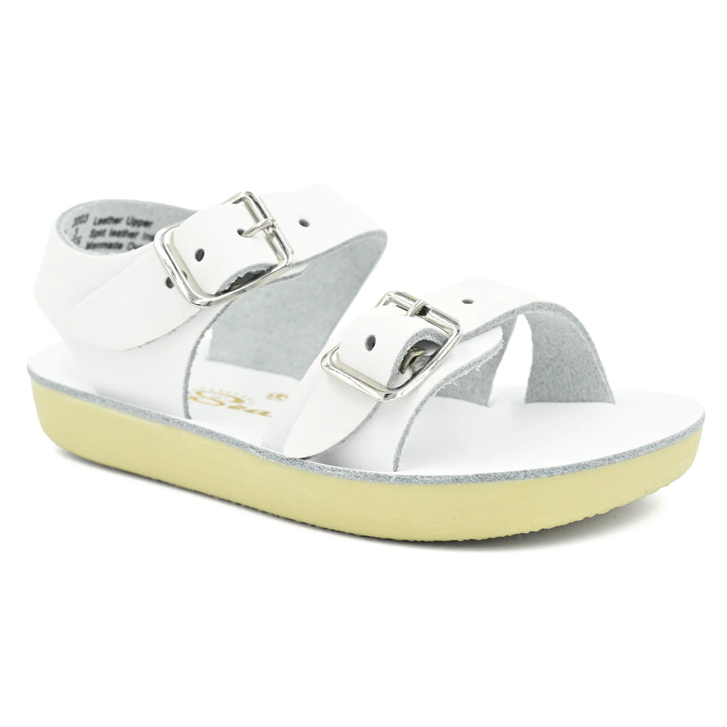 Saltwater Sun-San Sea Wee Baby Sandals, White