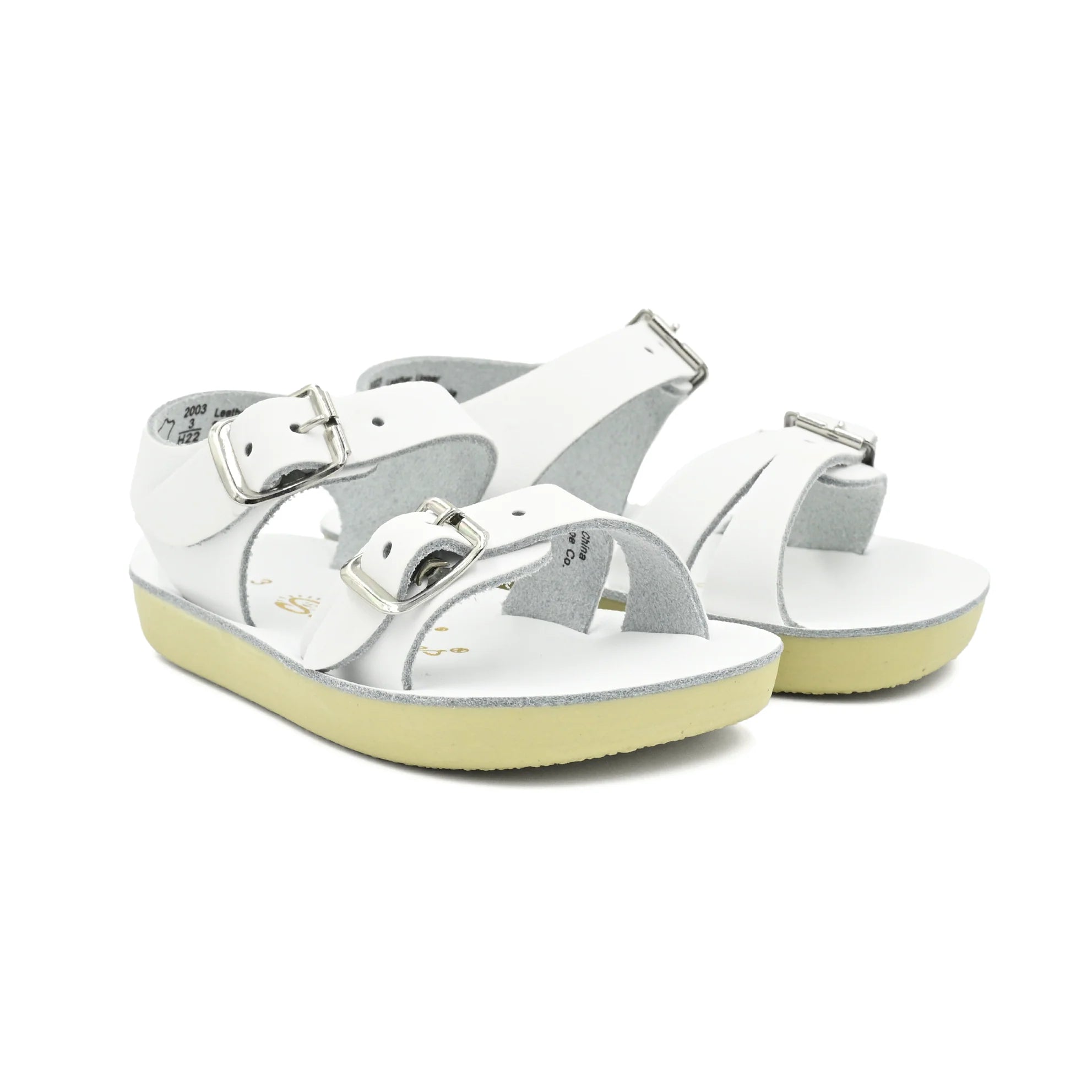Saltwater Sun-San Sea Wee Baby Sandals, White