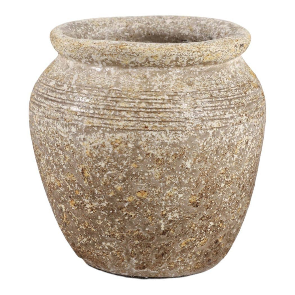 Decorative Vase - Brown/Gold Terracotta Bud Textured, 5.25 in.