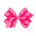 Medium Grosgrain Hair Bow with Ric-Rac Trim